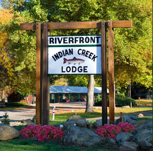 entrance to indian creek lodge